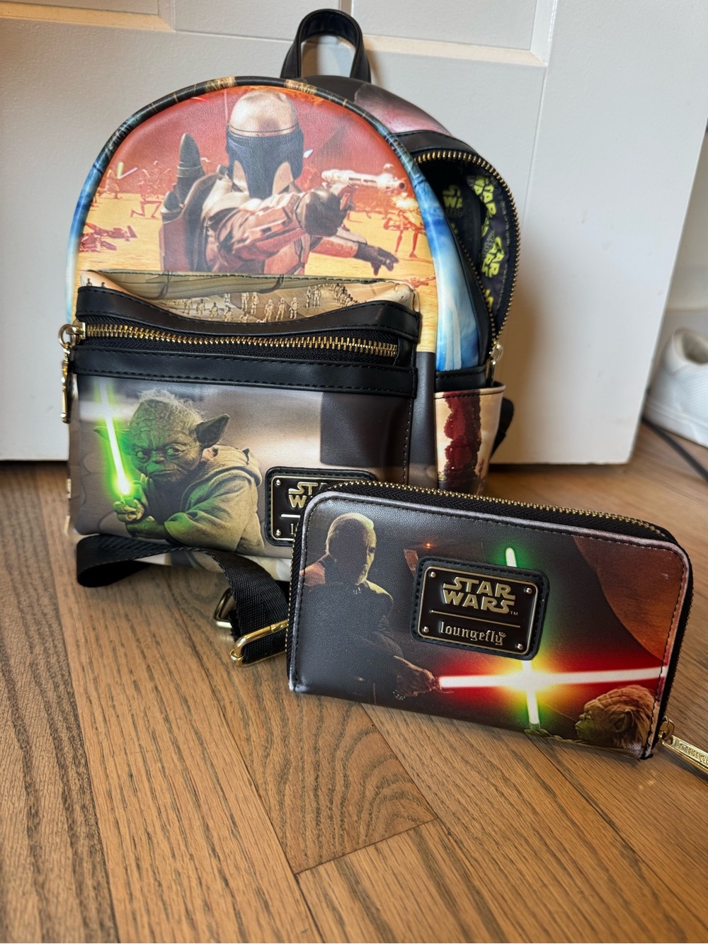 Star Wars Loungefly Mini Backpack and Wallet Set - Multicolor